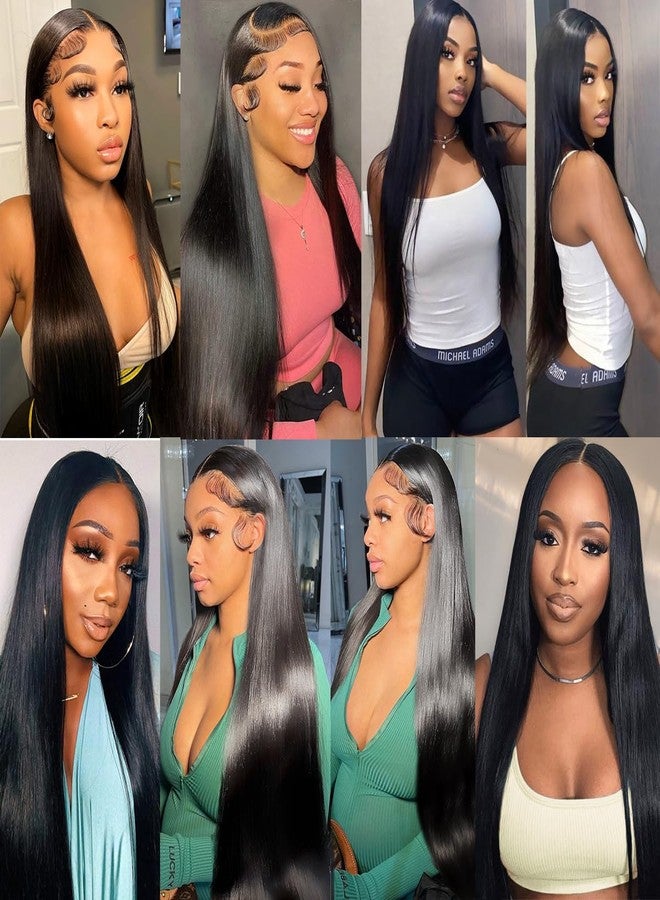 XSY 5x5 hd lace closure Straight frontal hd lace Ultra Thin Invisible Virgin Human Hair Closure Pre Plucked Natural Hairline with Baby Hair Natural Black Color 14 Inch - Image 5